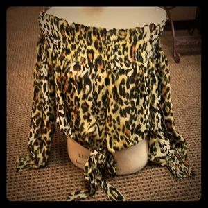 Animal print blouse